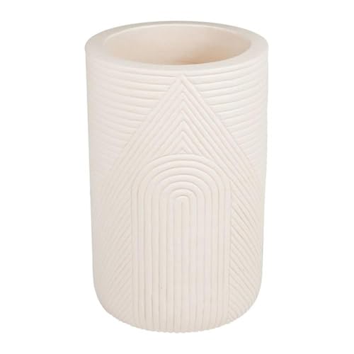 Seasonal Living Provenance Signature Ceramic 2-Piece Textured Planters Cream