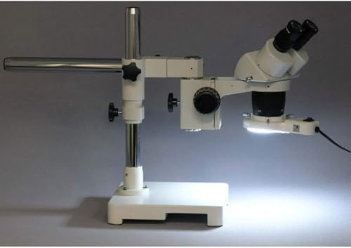AmScope Binocular Stereo Microscope WH10x Eyepieces 5X-45X Magnification White