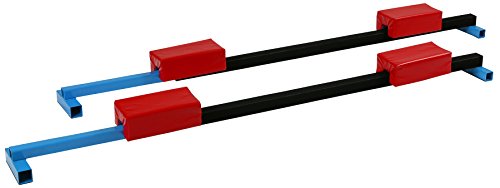 Tumbl Trak Adjustable Blue Cross Supports with Red Safety Padding 84-Inch Width