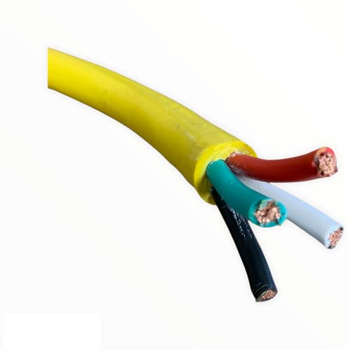 Amp Up Marine 125/250 Volt 50 Amp Replacement Shore Power Cable 75' Yellow