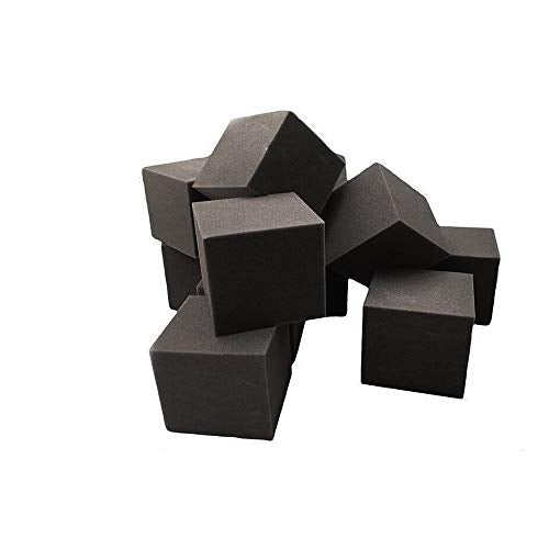 FoamRush Charcoal Pit Foam Blocks 6"x6"x6" Pack of 500 Black