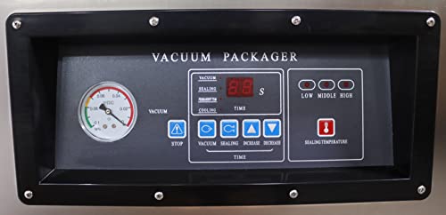 TECHTONGDA Vacuum Seal Machine Stainless Steel Single Chamber 16inch Multicolor