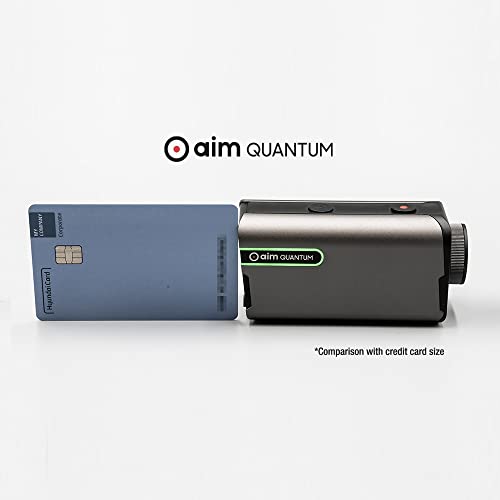 Golf Buddy Aim Quantum Golf Laser Rangefinder Grey and Black
