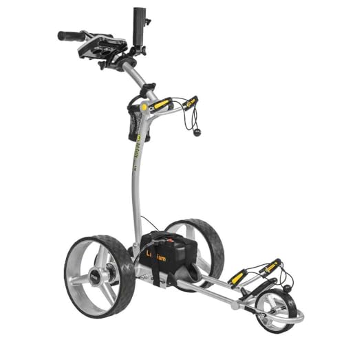 BAT-CADDY ELECTRIC GOLF CADDY X4R Remote Golf Push Cart Titanium Silver