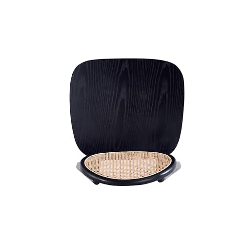 Manhattan Comfort Versailles Rattan Wicker Cane Outdoor Dining Chair Set of 4 Black/Natural