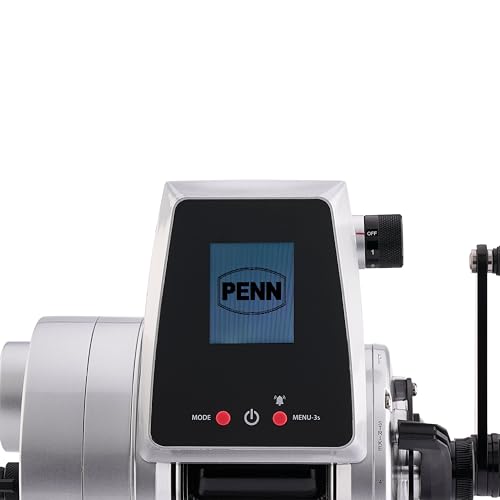 PENN Fathom Electric Fishing Reel Kit with Battery and Charger Silver/Black