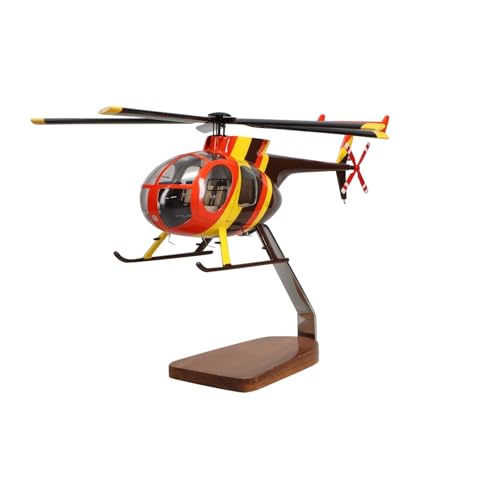 High Flying Models Hughes Helicopters 500D Magnum PI Clear Canopy Mahogany Sculpture Multicolor