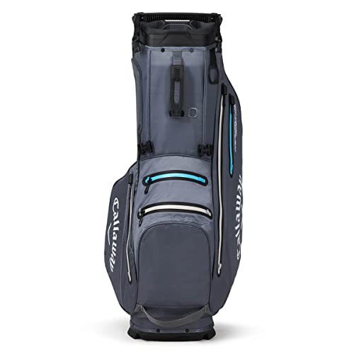 Callaway Golf Fairway 14 HD Waterproof Stand Bag (2023 Version) Graphite/Electric Blue