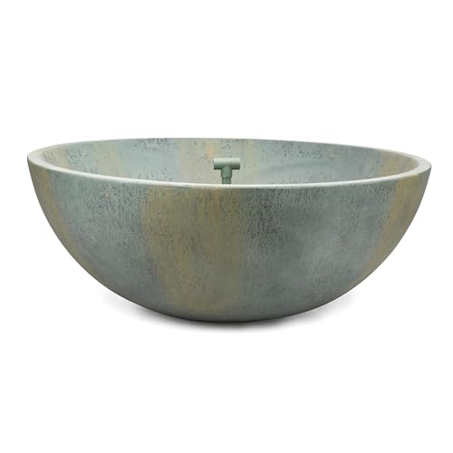 Aquascape 40-Inch Spillway Basin for Pond and Garden Water Features Green/Patina