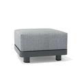 Anderson Teak Granada Deep Seating Aluminum Ottoman Cast Slate