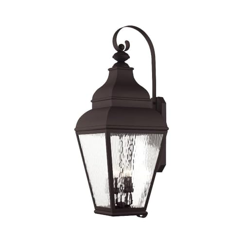 Livex Exeter 4-Light Outdoor Wall Lantern Bronze