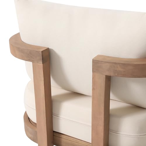 Merax 5-Piece Outdoor Acacia Wood Patio Furniture Set Beige