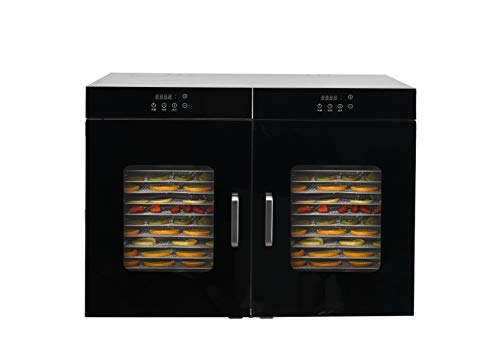 Kolice Commercial High Capacity 32-Tier Food Dehydrator Silver