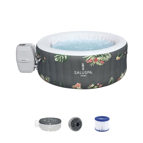 Bestway SaluSpa Aruba AirJet Inflatable Hot Tub Set Gray