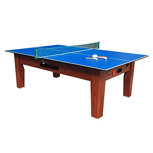 Berner Billiards 6 in 1 Multi Game Table Cherry Blue Green Red