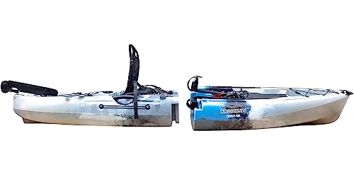 BKC MPK8 Modular Pedal Kayak Paddle & Seat Included - Grey Camo