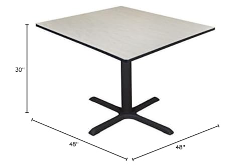 Regency Cain 48" Square Breakroom Table Maple