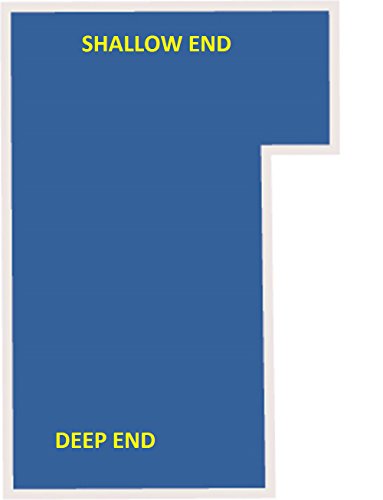 WaterWarden Premium Pool Safety Cover 16’x32’ Right Step Solid Blue With Drain Panel