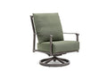 Winston Aspen High Back Swivel Rocker Lounge Chair Green
