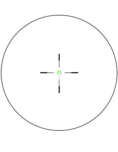 Trijicon VCOG 1-6x24 Rifle Scope Green Horseshoe Dot/Crosshair Green