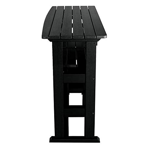 Highwood Lehigh 3pc Bar Height Balcony Set Black