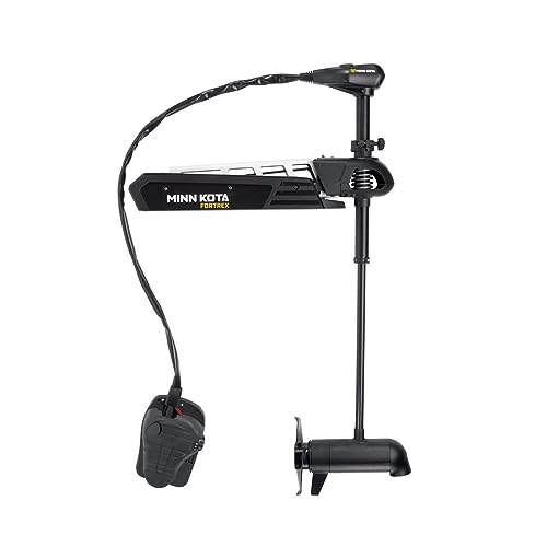 Minn Kota Fortrex 112 lb Thrust Trolling Motor with Dual Spectrum Chirp Sonar Foot Control Black