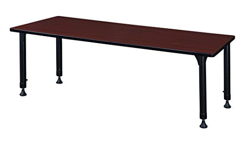 Regency Kee 66" x 30" Height Adjustable Classroom Table Mahogany Brown