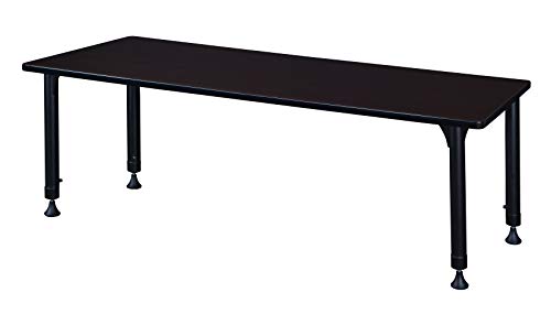 Regency Kitt Height Adjustable Classroom Table 72" x 30" Darkest Brown