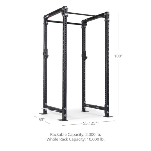 Titan Fitness Bolt-Down Power Rack 42" Depth 2000 LB Cage Black