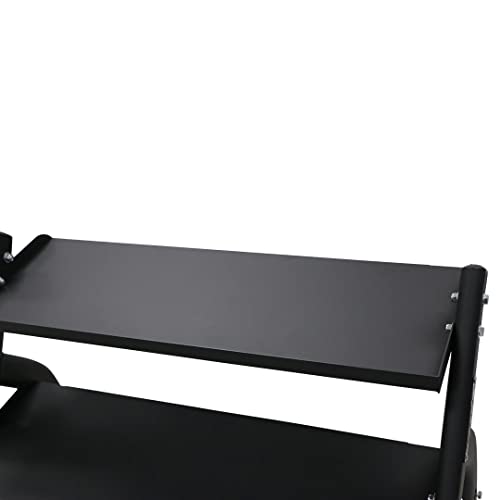 TKO 3-Tier Dumbbell & Kettlebell Rack | Home Gym Organizer | Black Stand