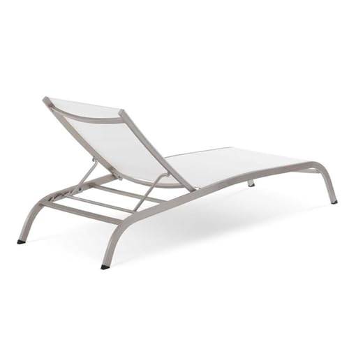 Pemberly Row 3 Piece Mesh Patio Lounge Chair Set White