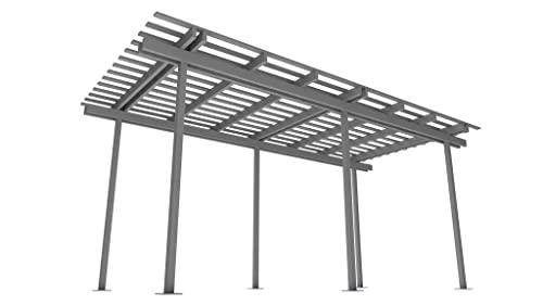 Four Seasons Outdoor Living Solutions Free-Standing High-Grade Pergola Aluminum White 20WX10DX9H