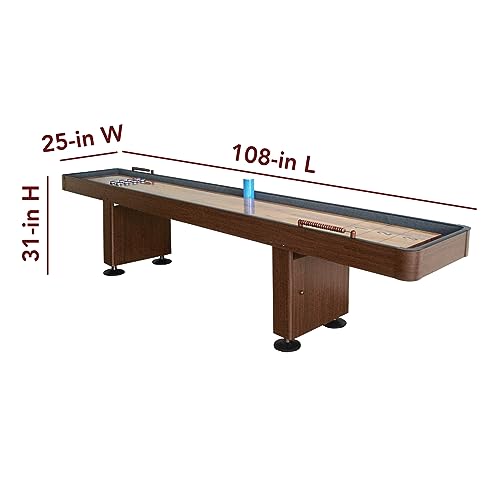 Hathaway Challenger Shuffleboard Table Walnut