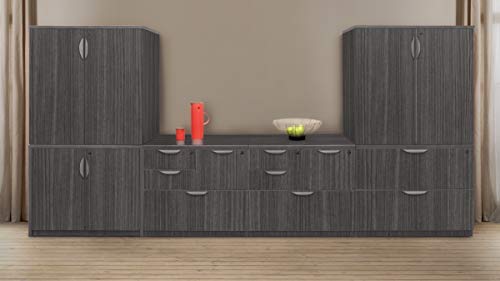 Regency Legacy Stacking Set with Storage Cabinets Ash Grey