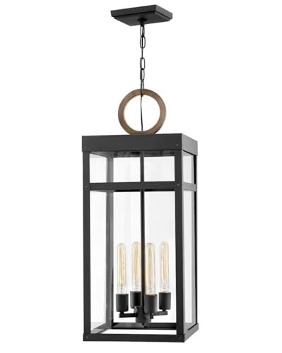 Hinkley Porter Medium Outdoor Pendant Black