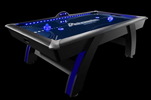 Atomic 90” Indiglo LED Light Up Arcade Air Powered Hockey Table Grey