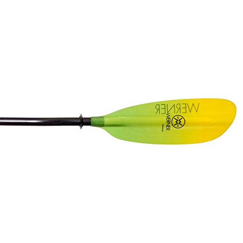 Werner Paddles Camano Fiberglass Kayak Paddle Gradient Citrus