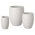 Emissary Terrazzo Round Planters Set of 3 22in. L x 27in. H Terrazzo White