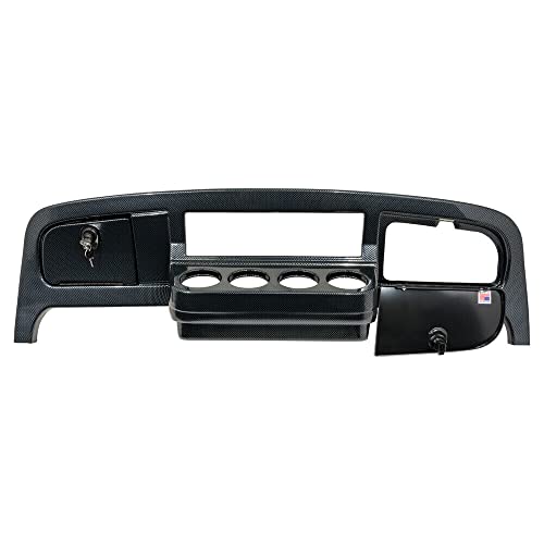 Buggies Unlimited EZGO Freedom TXT / T48 Golf Cart Carbon Fiber Dash Cover Assembly with Locking Doors
