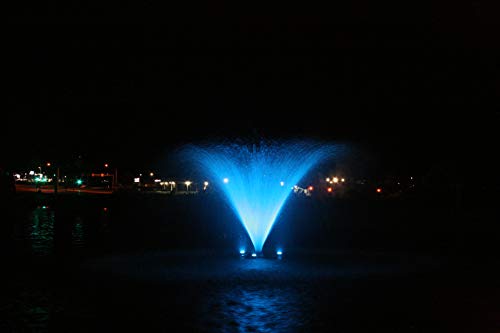 Kasco Marine Aerating Fountain with Color-Changing LED Lights 1/2HP 100ft Cord White