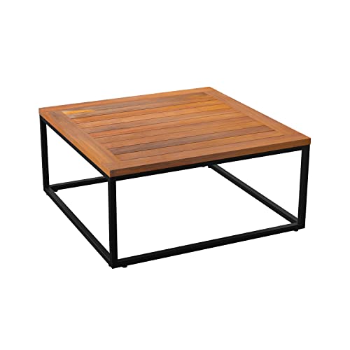 SEI Furniture Taradale Outdoor Coffee Table and Loveseat Set 2pc White
