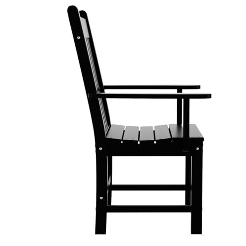 Costaelm Charleston Outdoor 5-Piece Square Trestle Dining Set with Arm Chairs