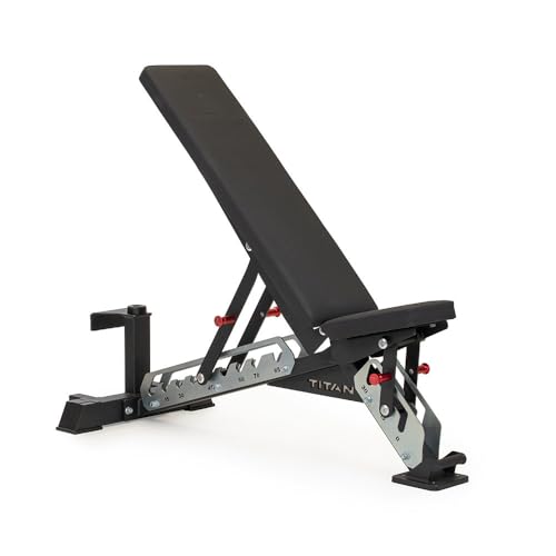Titan Fitness Adjustable Bench Single Post 600 LB Incline/1000 LB Flat