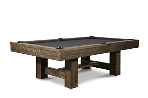 Empire USA - Dakota Slate Pool Table with Premium Billiards Accessories Brownwash