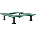 Global Industrial 6" Square Outdoor Tree Bench Expanded Metal Green