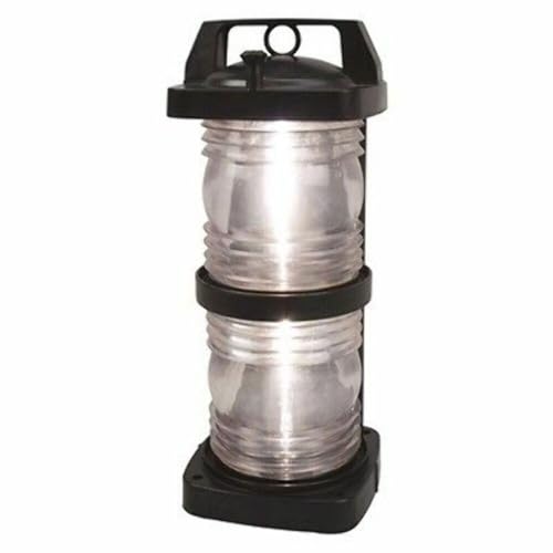 Perko Double Lens Navigation Light Masthead Light Black Plastic White Lens