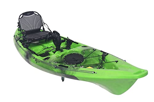 Riot Kayaks Mako 12 Fishing Yak with Impulse Pedal Drive Lime/Black