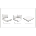TK Classics High Back Cushion Set for Florence-12B Sail White