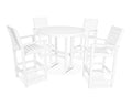 Polywood Signature Bar Set White