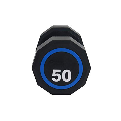Fitness First Urethane Encased Dumbbell Pairs 75 LBS Black